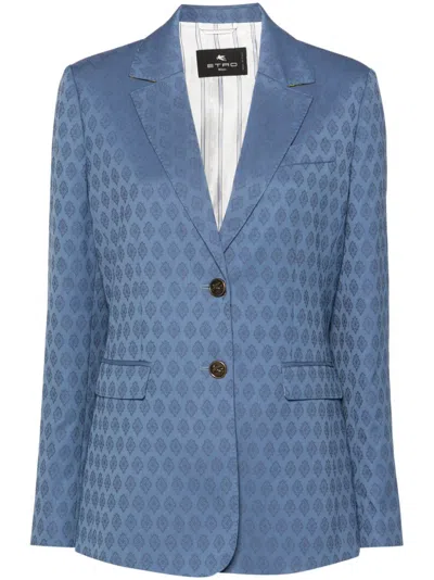Etro Jacket In Blue