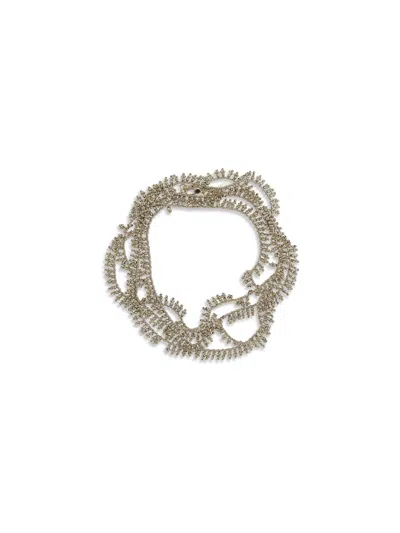 Brunello Cucinelli Women Silver Knotted Bracelet In Metallic