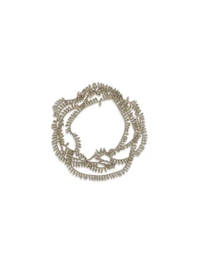 Brunello Cucinelli Women Silver Knotted Bracelet In Metallic