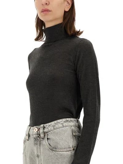 Brunello Cucinelli Women Turtleneck Shirt In Black