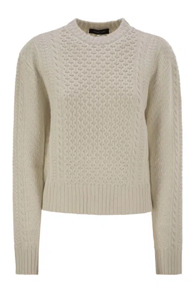 Fabiana Filippi Platinum Fisherman Jersey With Lurex In Green