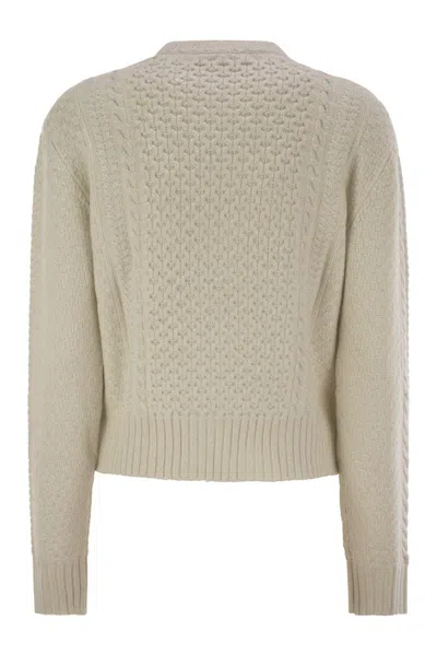 Fabiana Filippi Platinum Fisherman Jersey With Lurex In Green