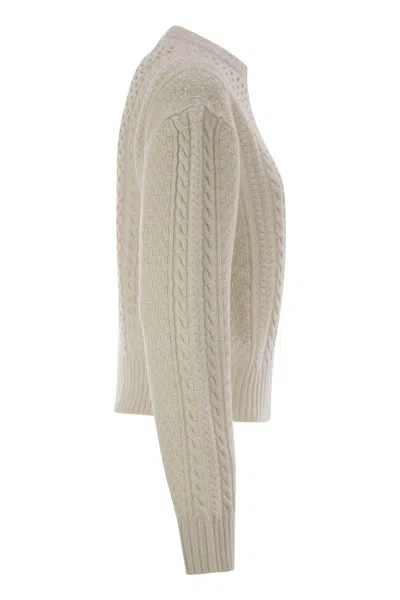 Fabiana Filippi Platinum Fisherman Jersey With Lurex In Green