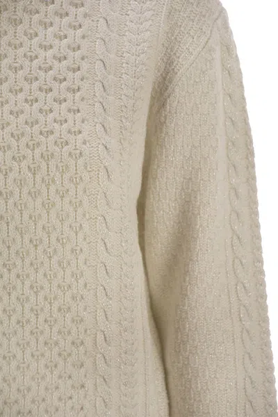 Fabiana Filippi Platinum Fisherman Jersey With Lurex In Green