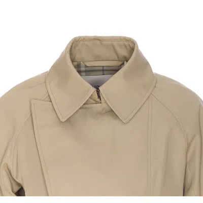 Burberry Women Trench Cropped Gabardine Jacket In Neutral