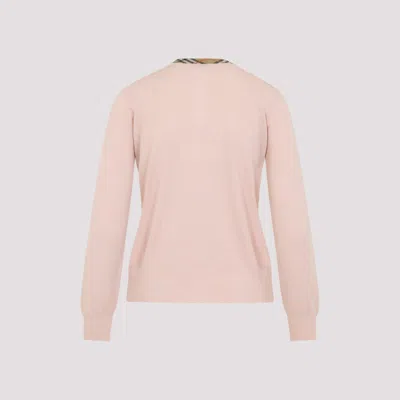 Burberry Wool Cardigan Women In Pink