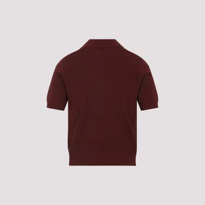 Burberry Wool Polo Women In Brown