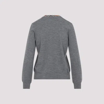Burberry Wool Pullover Women In Gray