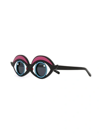 Shop Yazbukey Sonnenbrille Mit Augendesign In Blue