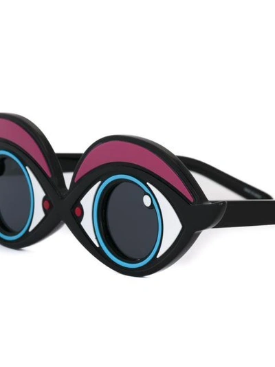 Shop Yazbukey Sonnenbrille Mit Augendesign In Blue