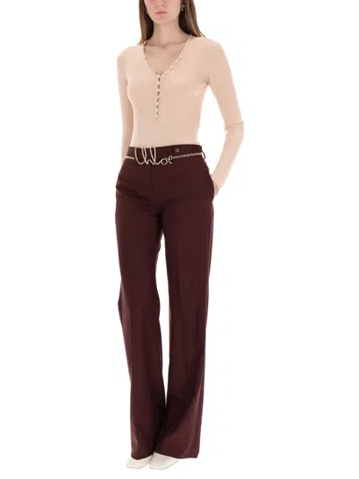 Chloé Chloè Wool Henley Shirt In Neutral