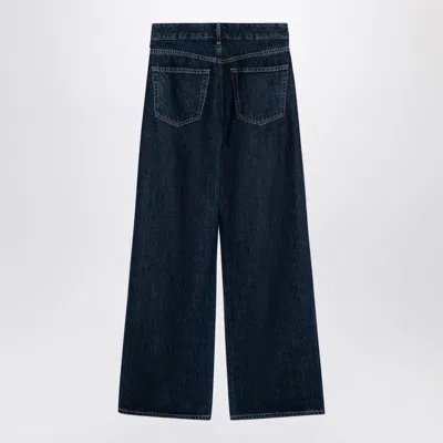Citizen Of Humanity Wide-leg Trousers With Back Pockets And Front Pleats In Blue