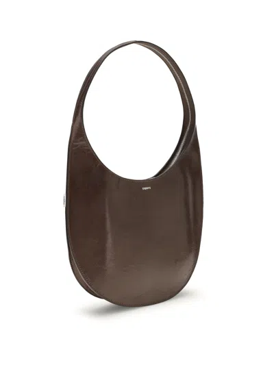 Coperni Women Medium Soft Swipe Shoulder Bag In Brown