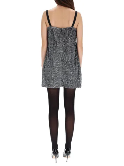 Dolce & Gabbana Sequined Mini Dress In Multi