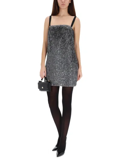 Dolce & Gabbana Sequined Mini Dress In Multi