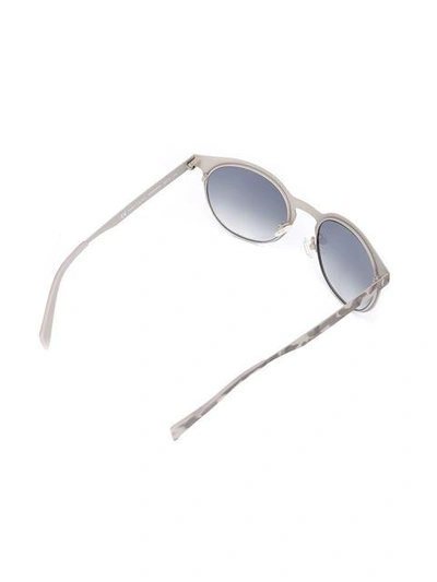 Shop Italia Independent Camouflage Print Sunglasses In Grey