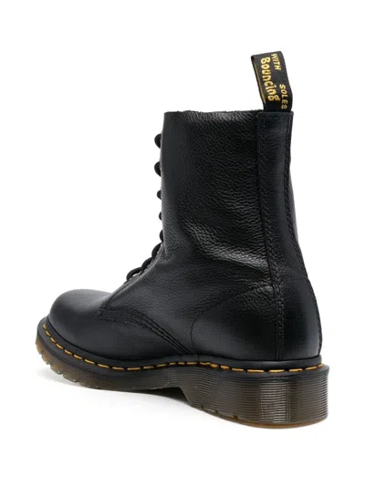 Dr. Martens 1490 Virginia Booties In Black