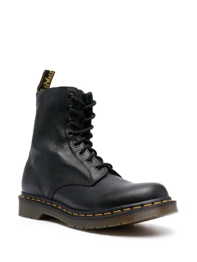 Dr. Martens 1490 Virginia Booties In Black