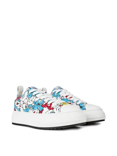 Dsquared2 Smurfs Low Top Sneakers In Multi