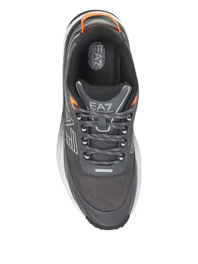Ea7 Emporio Armani Sports Shoes With Logo In Black