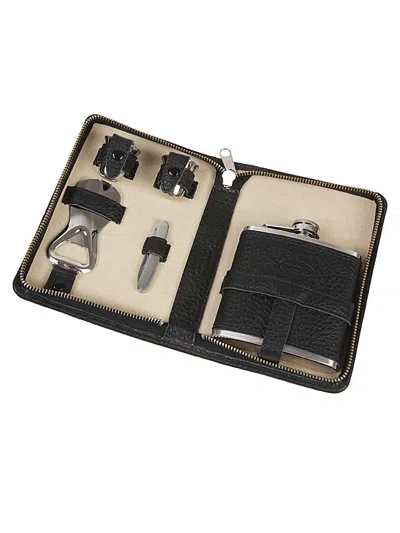 F.hammann Leather Hunting Set In Black