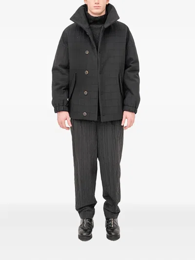 Forme D'expression Padded Bomber Jacket In Black