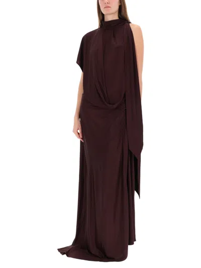 Dries Van Noten Long Humila Skirt In Brown