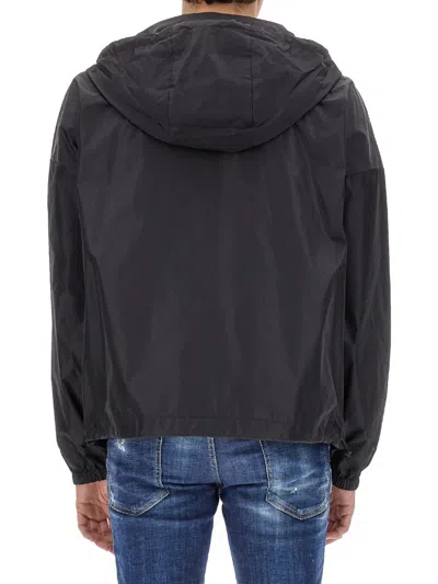 Dsquared2 Dsquared Men Windbreaker With Logo In Black