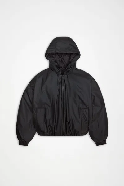 Rains Lohja Insulated Bomber W Jacket In Black