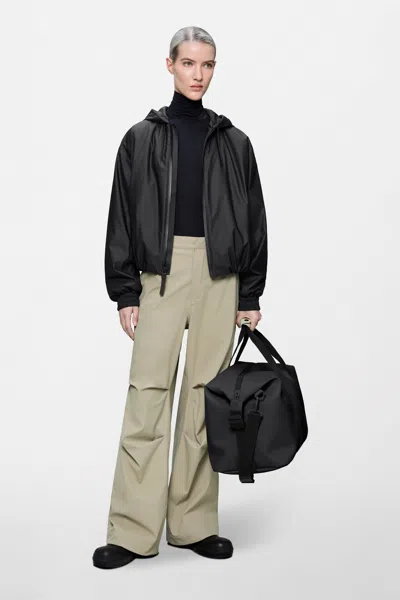 Rains Lohja Insulated Bomber W Jacket In Black