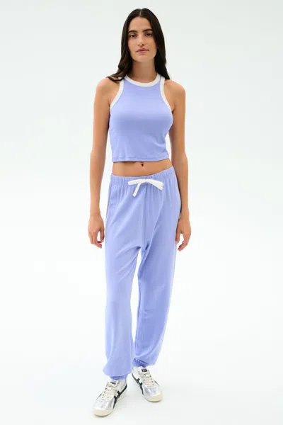 Splits59 Andie Oversized Fleece Sweatpant In Blue