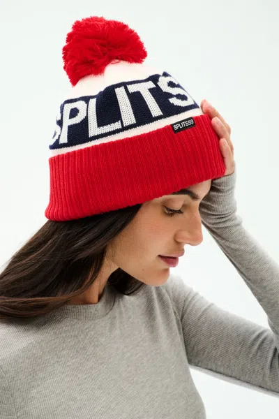 Splits59 Winter Pom Pom Beanie In Red