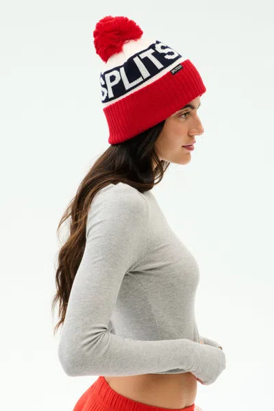 Splits59 Winter Pom Pom Beanie In Red