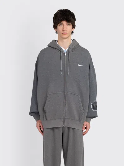 Nike X Martine Rose Full-zip Hoodie 'grey' In Gray