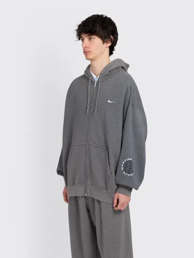 Nike X Martine Rose Full-zip Hoodie 'grey' In Gray