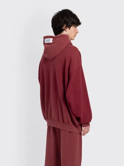 Nike X Martine Rose Hoodie In Burgundy