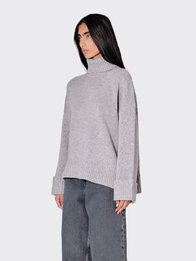 Samsoe & Samsoe Sakeiku Turtleneck In Gray