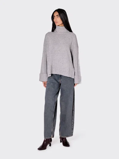 Samsoe & Samsoe Sakeiku Turtleneck In Gray