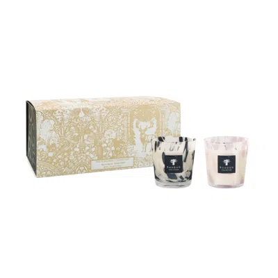 Baobab Collection Black & White Pearls Candle Duo (limited Edition) In Multi