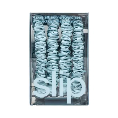 Slip Skinny Scrunchies In Blue