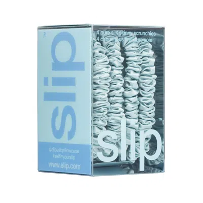 Slip Skinny Scrunchies In Blue