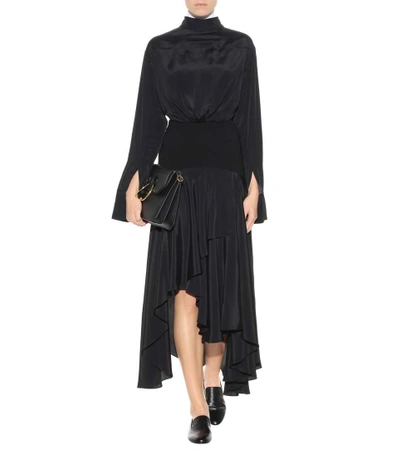 Shop Jw Anderson Waterfall Dress In Black