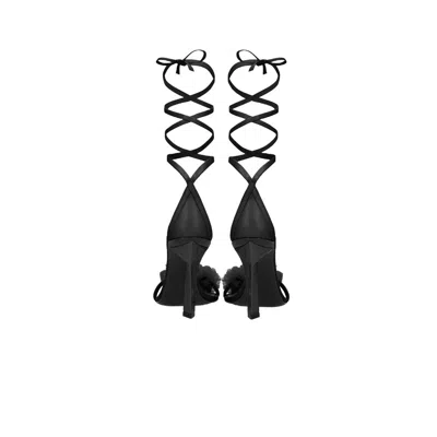 Aniye By Black Leather High Heel Pumps In Black