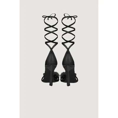 Aniye By Black Leather High Heel Pumps In Black