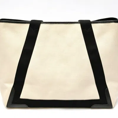 Pre-owned Balenciaga Black Canvas Leather Tote Bag ()