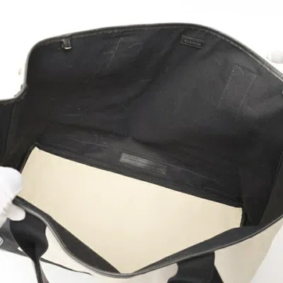Pre-owned Balenciaga Black Canvas Leather Tote Bag ()