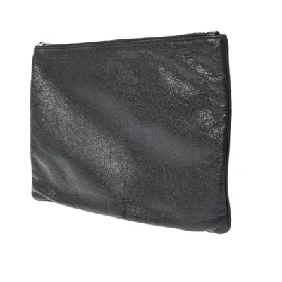 Pre-owned Balenciaga Black Leather Clutch Bag ()