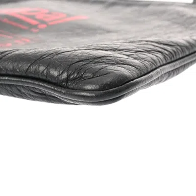 Pre-owned Balenciaga Black Leather Clutch Bag ()