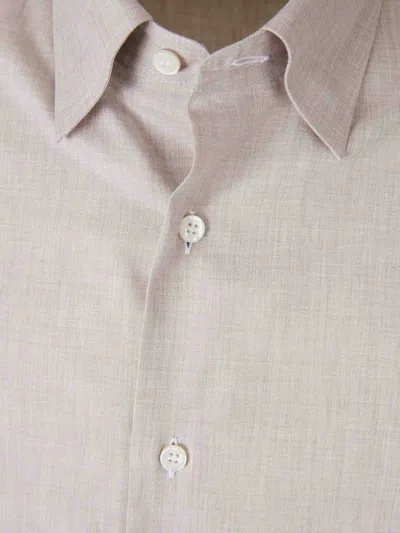 Brioni Plain Dress Shirt In White