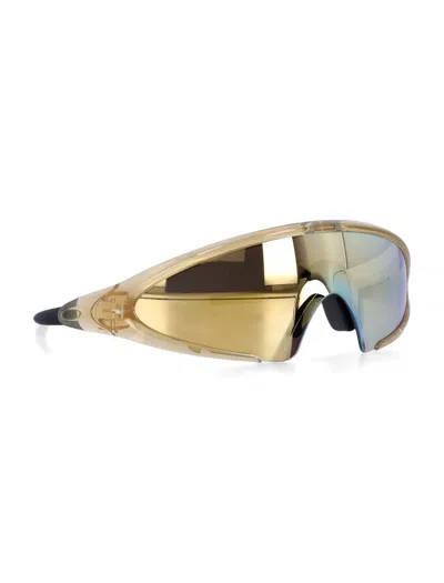 Oakley Ellipse Geometric-frame Sunglasses In Gold